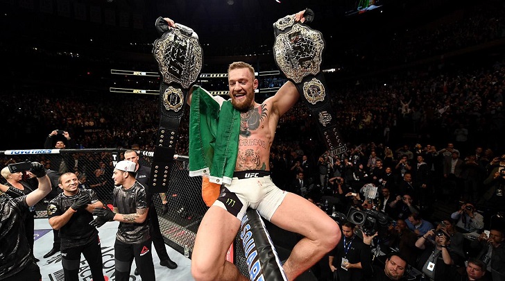 Conor McGregor becomes the double champ