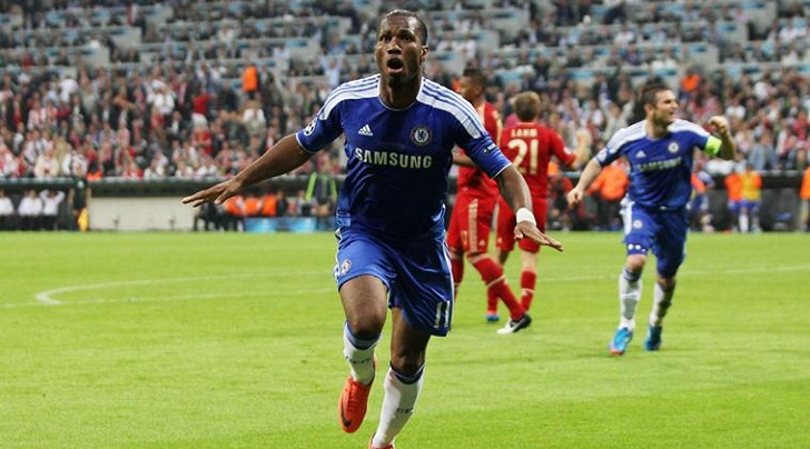 Didier Drogba celebrates