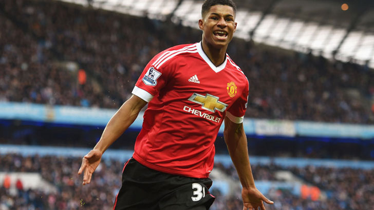 Manchester United forward Marcus Rashford Manchester United forward Marcus Rashford