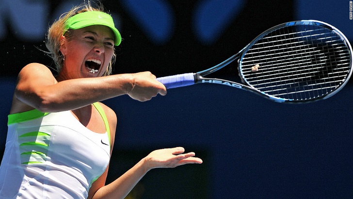 Maria Sharapova in action