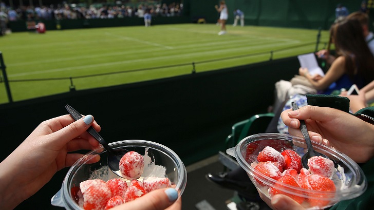 166,000 portions of strawberries and cream sold at Wimbledon in 2018