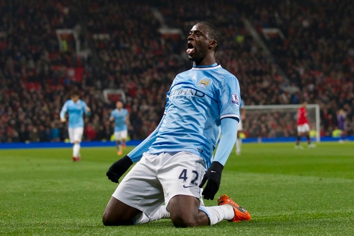 Yaya Toure celebrates